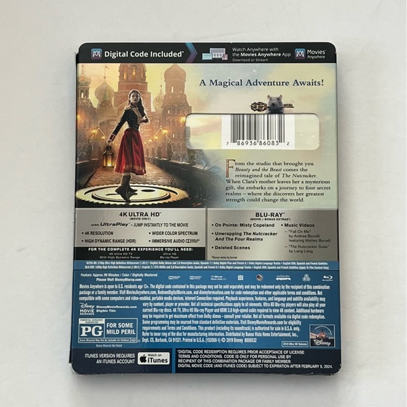 Disney The Nutcracker And The Four Realms 4K Ultra HD + Blu-Ray + Digital Code - Picture 2 of 2
